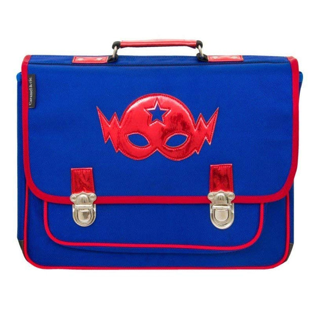 Grand Cartable Bleu - Masque Rouge