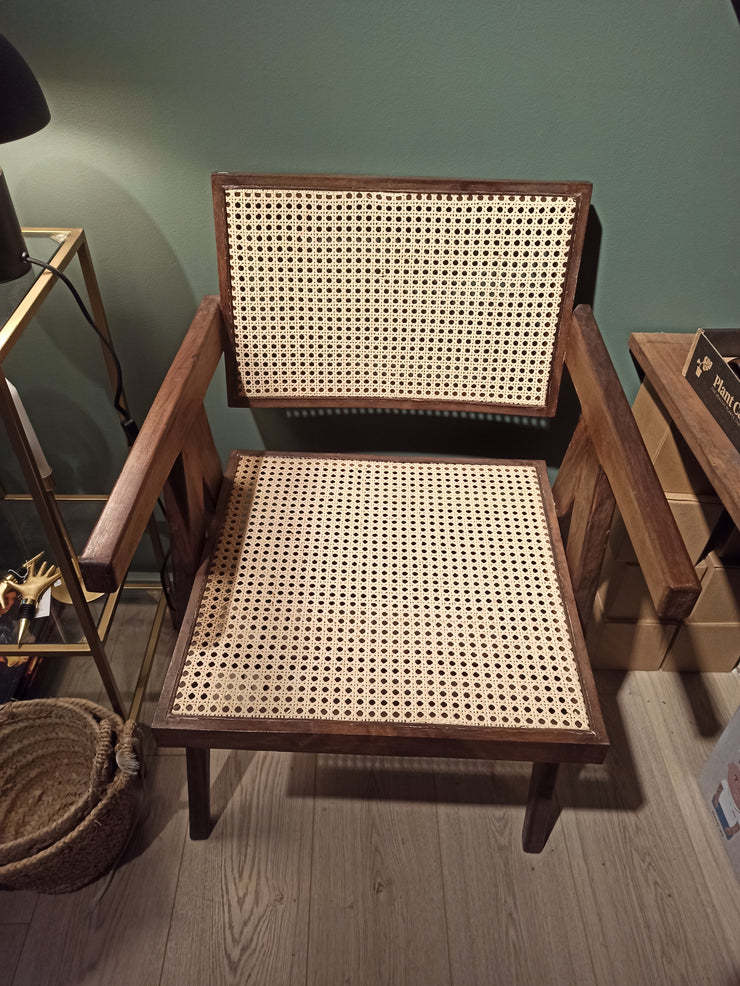 Fauteuil bois et rotin - Marrakchie