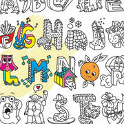Poster géant à colorier ABC - OMY