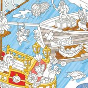 Poster géant à colorier - Pirates