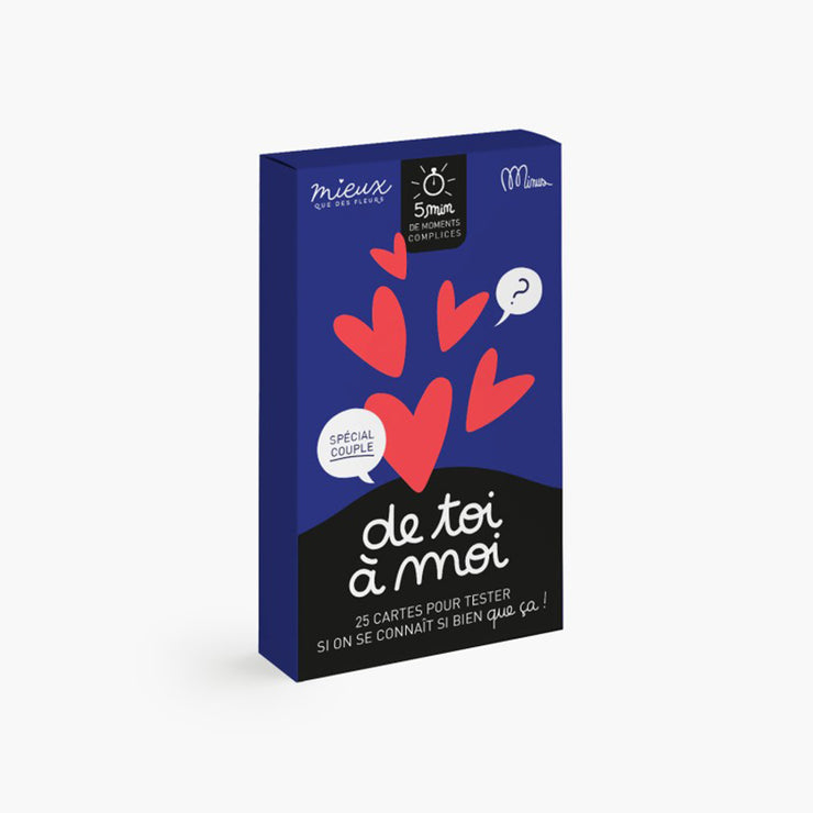 Jeu de Cartes De Toi à Moi Spécial Couple - Minus Éditions