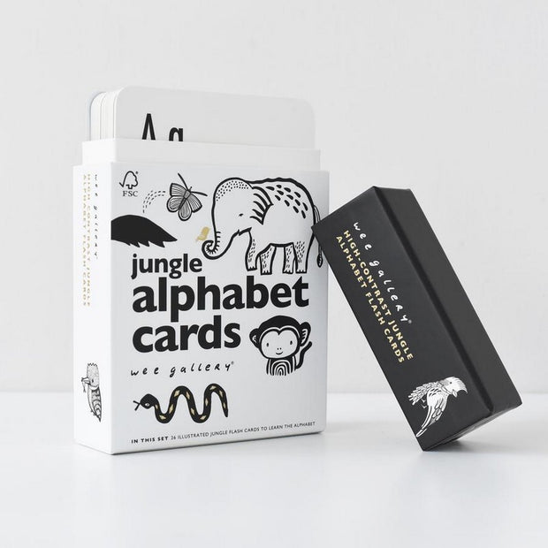 WEE GALERY - alphabet card jungle - éveil et apprentissage ludique