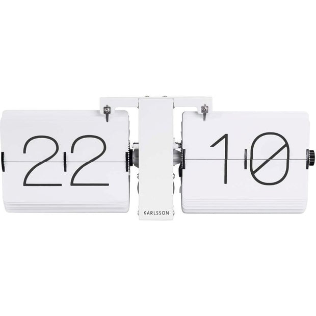 KARLSSON - Horloge flip no Case - blanc