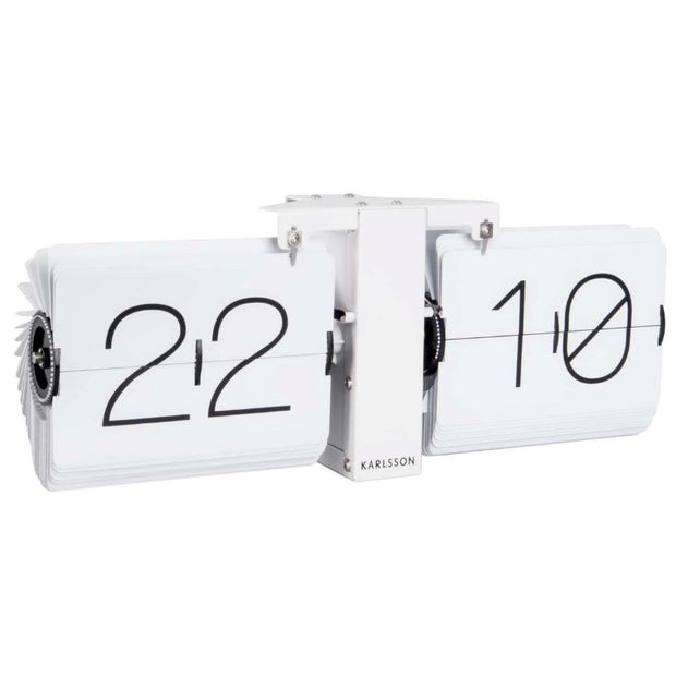 KARLSSON - Horloge flip no Case - blanc