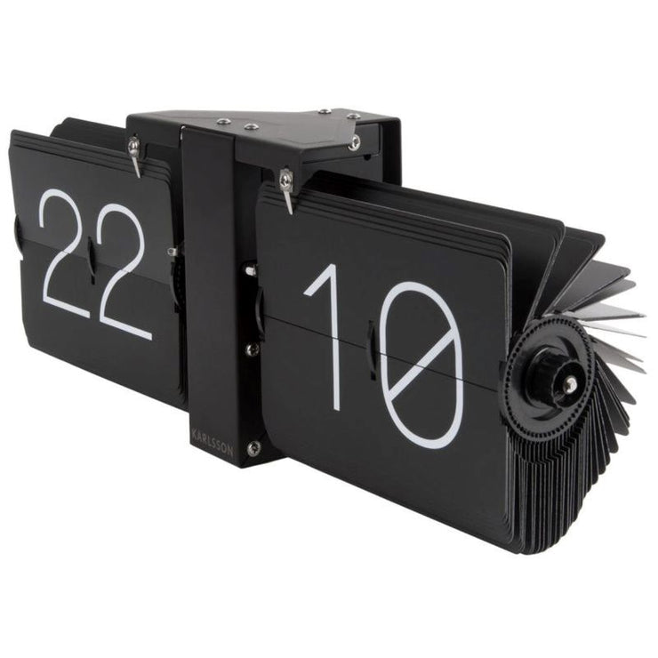 KARLSSON - Horloge flip no case - noir