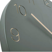 KARLSSON - décoration originale - Horloge numéros gravés vert 