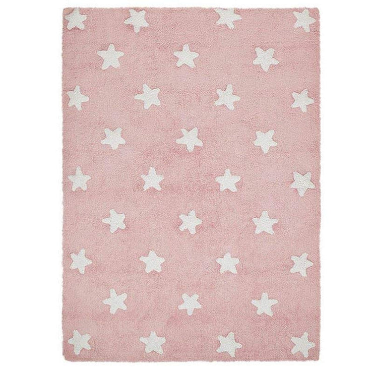 Tapis rose - Etoiles blanches - Lorena Canals