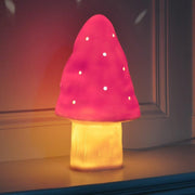 Lampe champignon rose