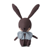 Doudou - Lapin gris et son noeud papillon