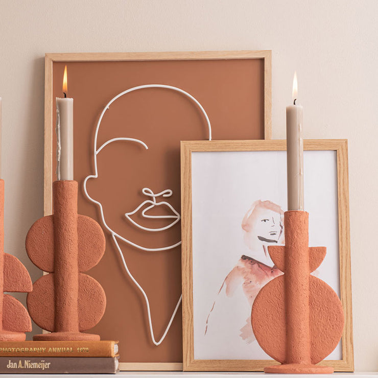 Chandelier bulle - Terracotta