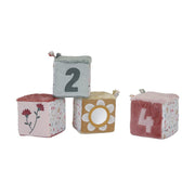 Lot de 4 Cubes Doux Flower & Butterflies - Little Dutch