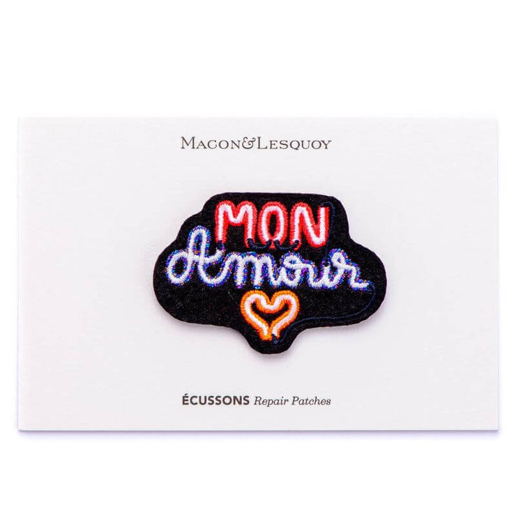 MACON & LESQUOY - écusson brodé - néon mon amour 