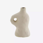 Madam Stoltz - Vase en Grès Beige