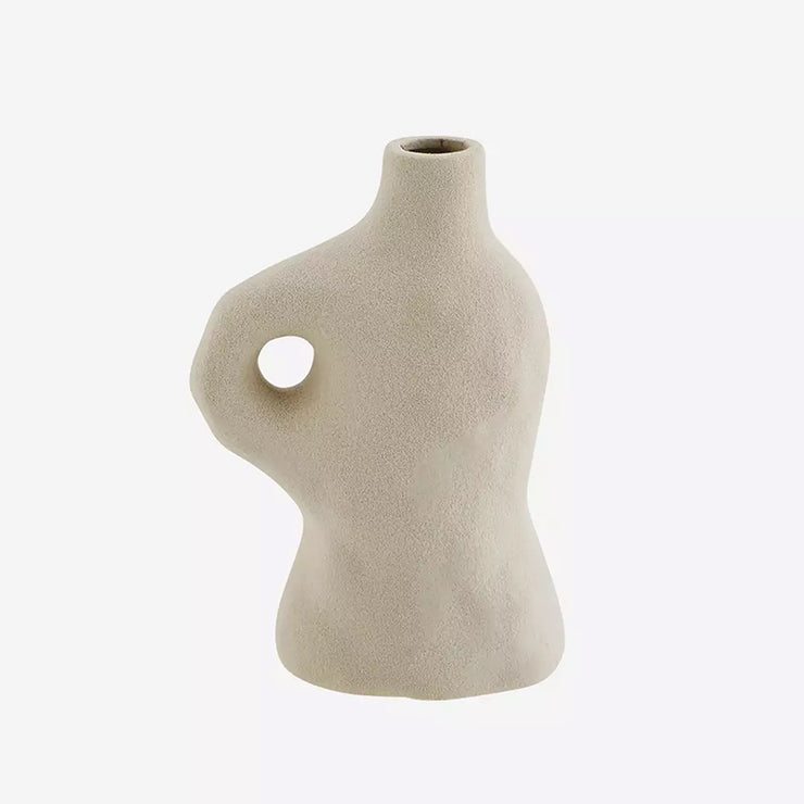 Madam Stoltz - Vase en Grès Beige
