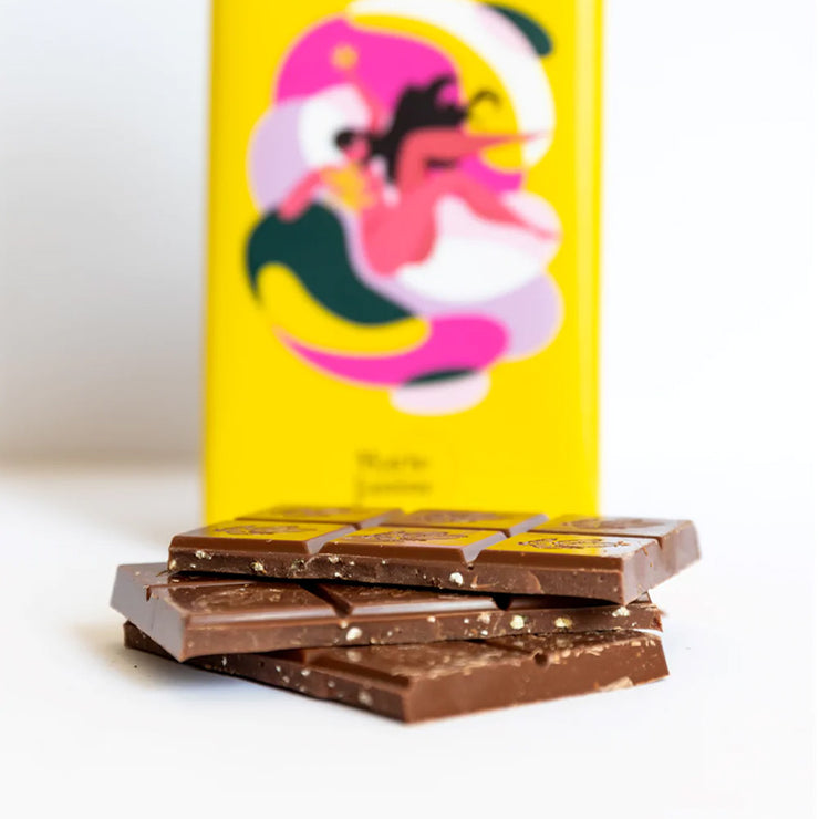 Chocolat Lait aux Graines de Chanvre Caramélisées