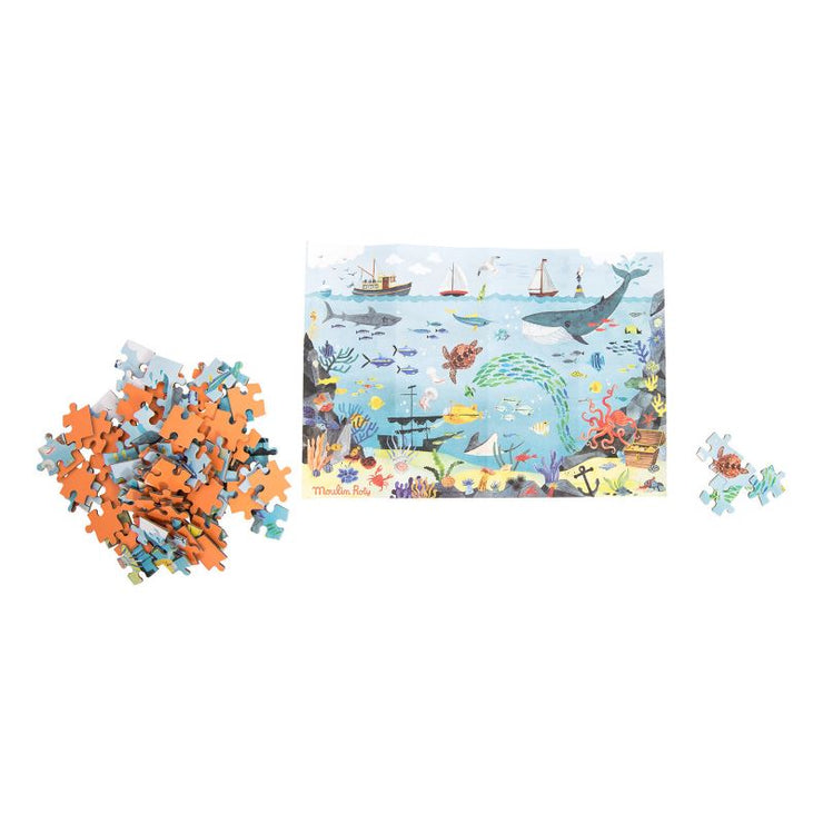 MOULIN ROTY - puzzle de l'explorateur - l'océan - jolie boite de rangement