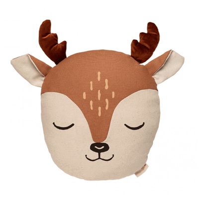 NOBODINOZ - adorable Coussin cerf pour enfant - mignon et décoratif