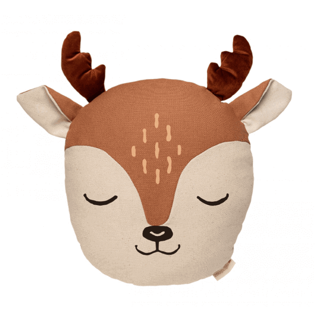NOBODINOZ - adorable Coussin cerf pour enfant - mignon et décoratif
