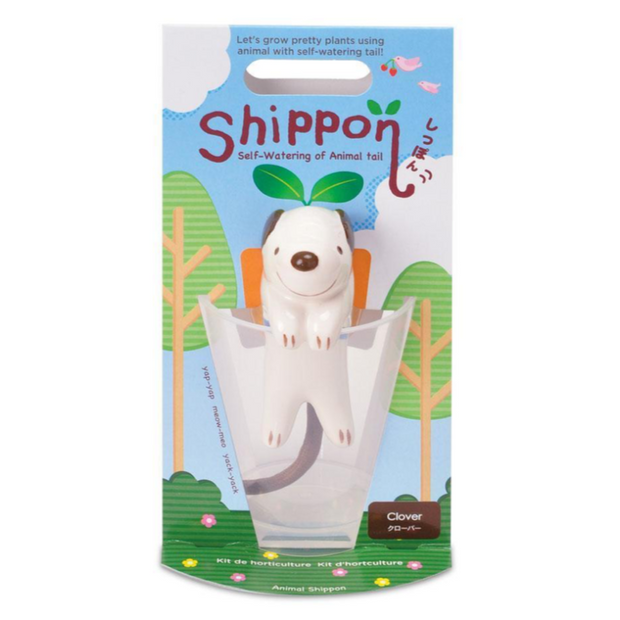NOTED - Chien en céramique à réserve d'eau - plante à faire pousser - cadeau enfant