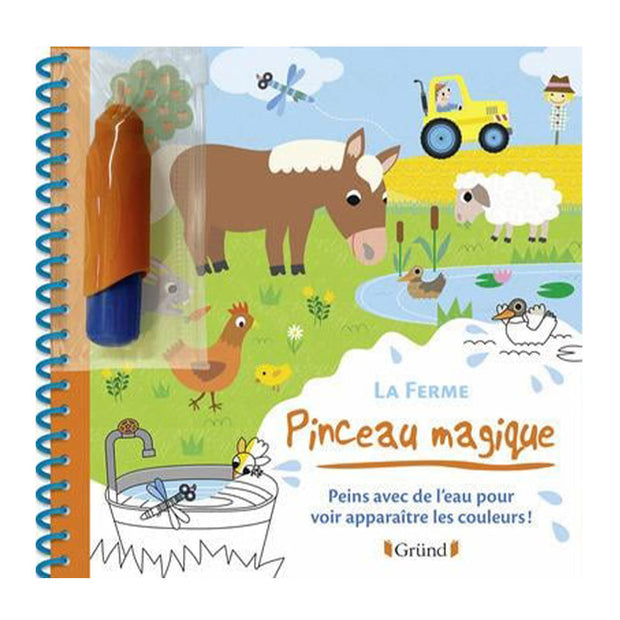 Livre La Ferme Pinceau Magique - Gründ