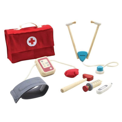 PLAN TOYS - Ma valise de docteur - jouet d'imitation en bois