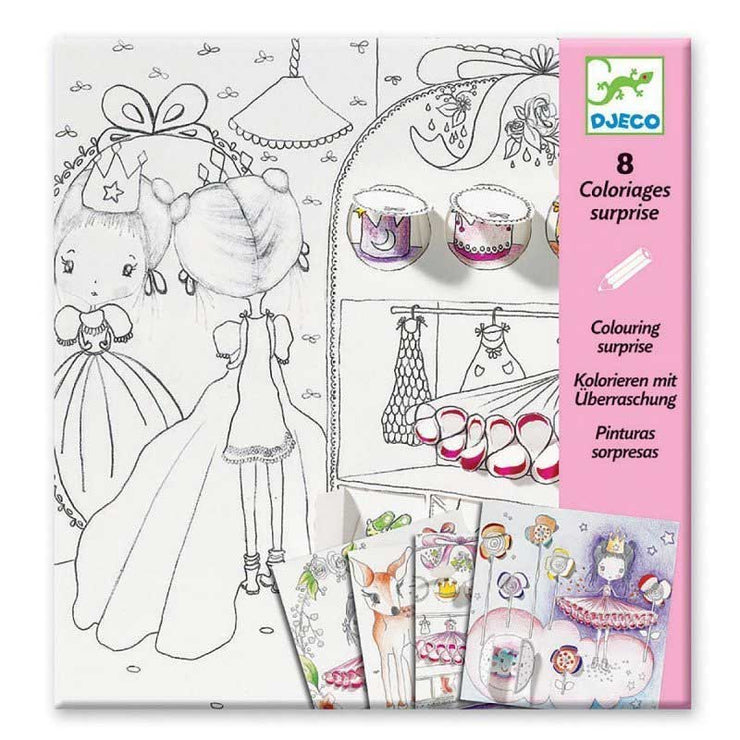 Coloriages à fenêtres : Les petites portes de Pupi