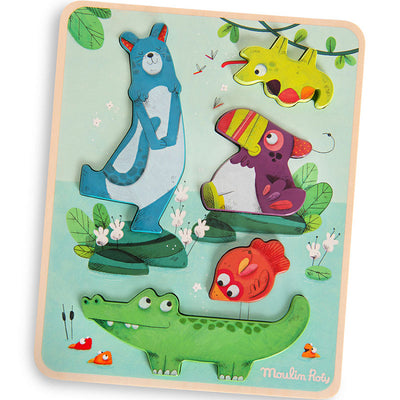 Puzzle Sensoriel - Dans la Jungle