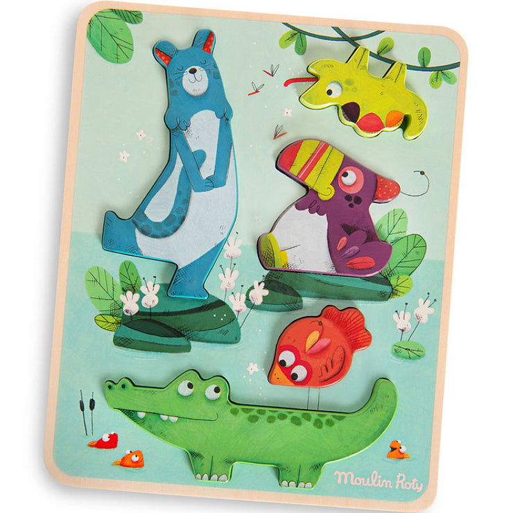 Puzzle Sensoriel - Dans la Jungle