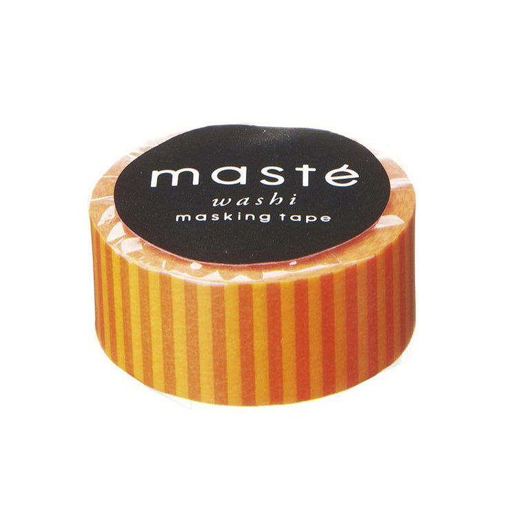 Ruban adhésif - Washi Tape Rayures Oranges
