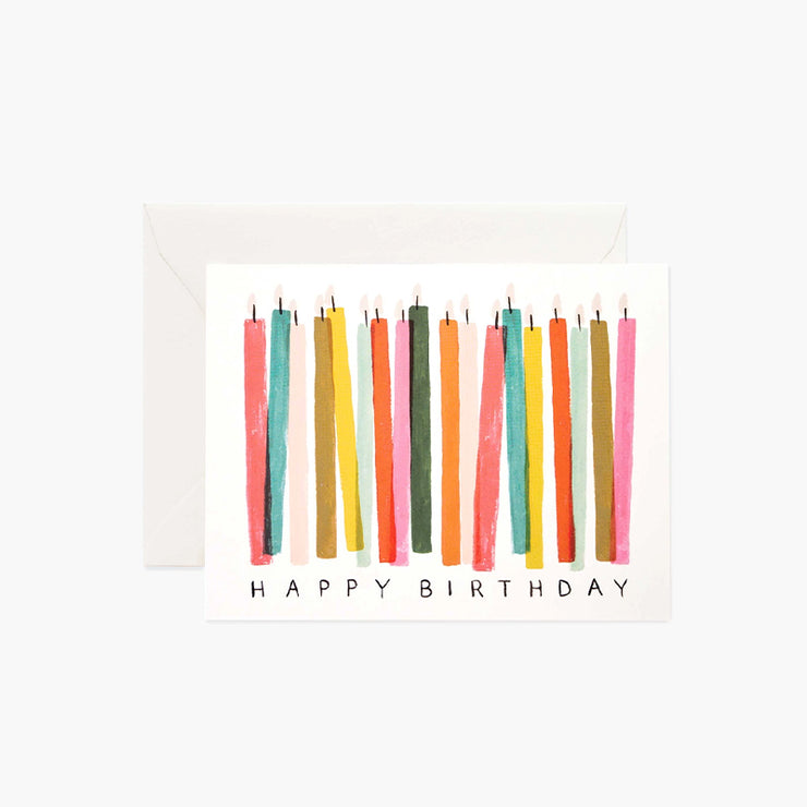 Carte Double Anniversaire Bougies - Rifle Paper Co