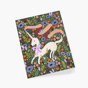 Carte Double Anniversaire Licorne Magique - Rifle Paper Co