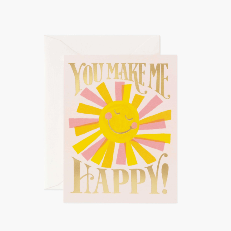 Rifle Paper Co - Carte de Saint Valentin - You make me Happy