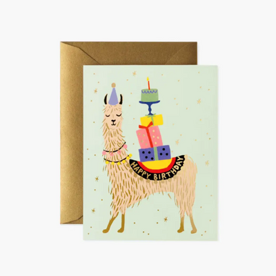 Carte d'anniversaire - Lama