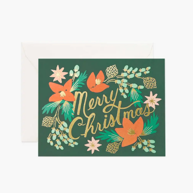 RIFLE PAPER CO - Carte de Noël - Wintergreen Christmas