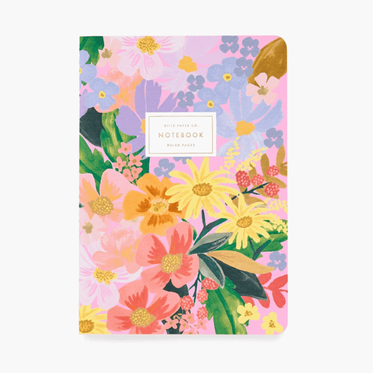 set de 3 carnets - marguerite