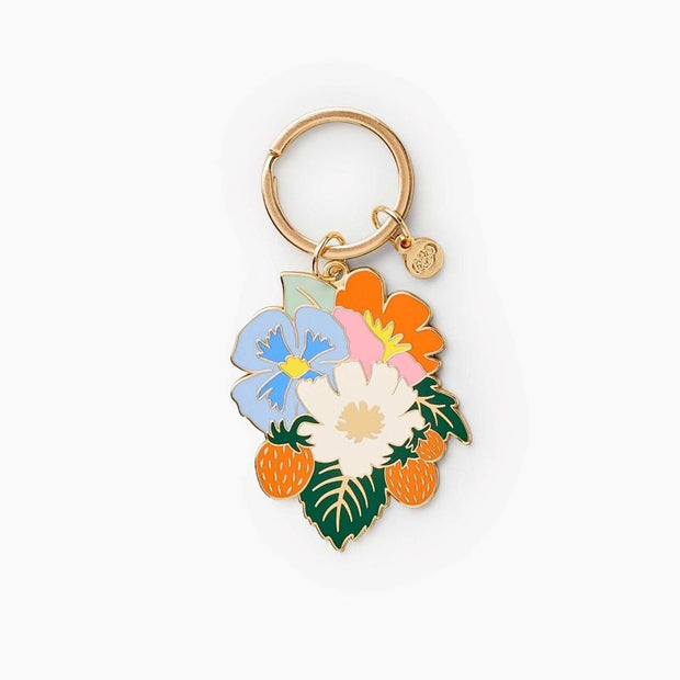 porte-clés-strawberry-fleurs-rifle-paper