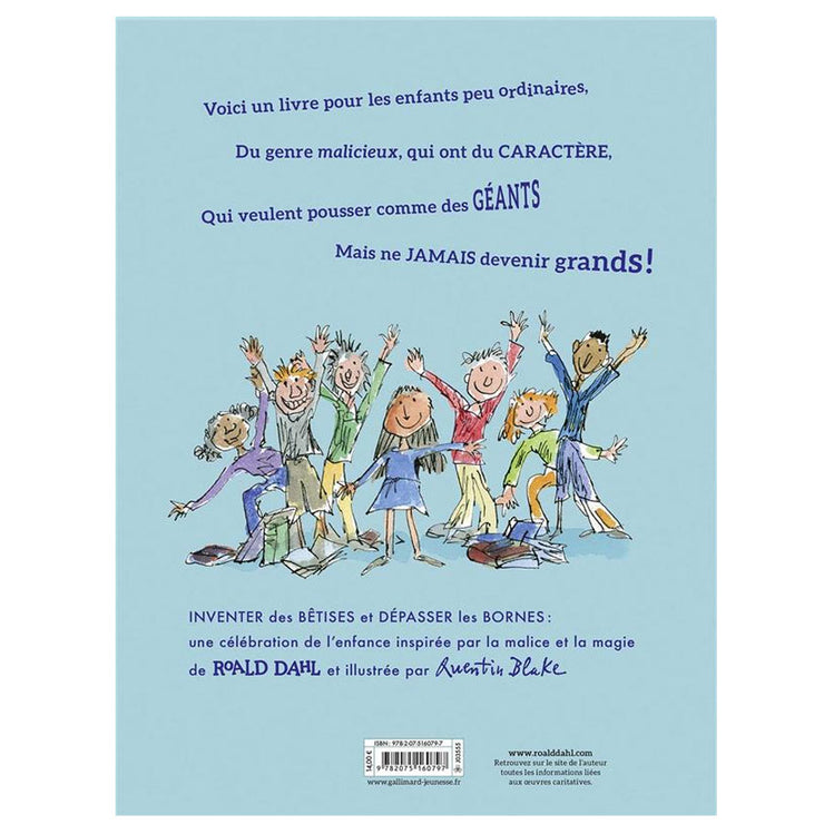 Livre ne deviens jamais grand - Gallimard Jeunesse