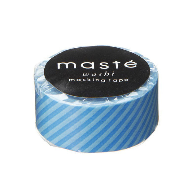 Ruban adhésif - Washi Tape Rayures Bleues