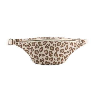 Sac Banane Motif Léopard Naturel - Rose In April