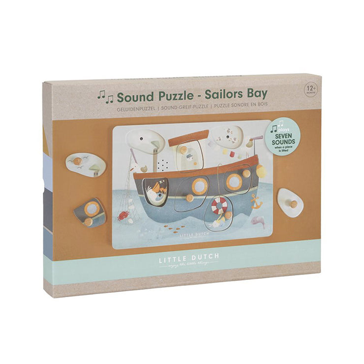 Puzzle Sonore en Bois Sailors Bay - Little Dutch
