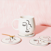 SASS & BELLE - mug visage abstrait - 100% Céramique