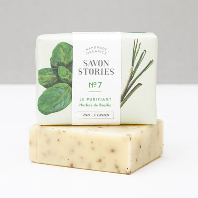 SAVON STORIES - Savon solide purifiant au basilic