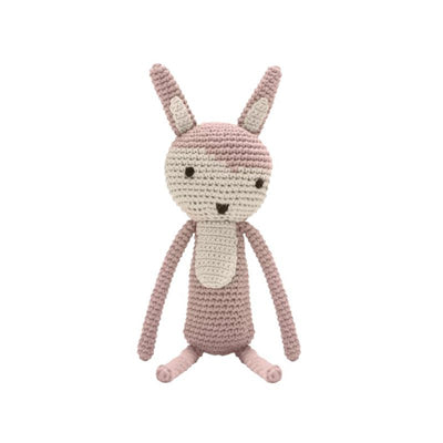 Poupée Lapin rose en crochet