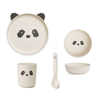 Set de vaisselle en bambou - Panda LIEWOOD