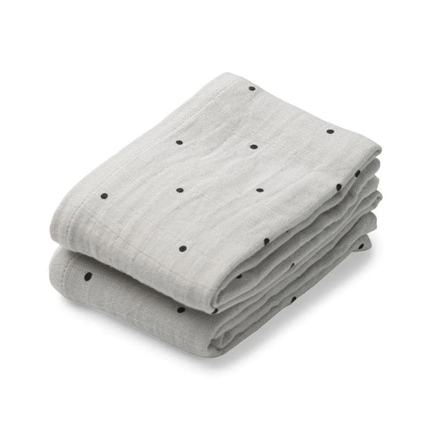 Set de 2 langes - Classic Dot Dumbo Grey