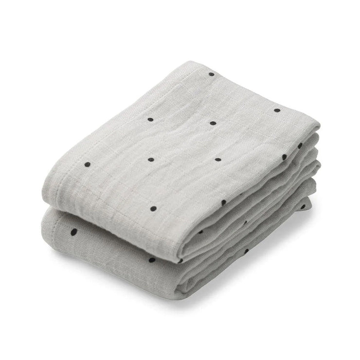 Set de 2 langes - Classic Dot Dumbo Grey
