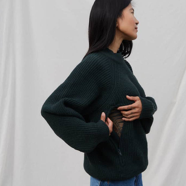 Pull d'Allaitement Vert - Tajinebanane