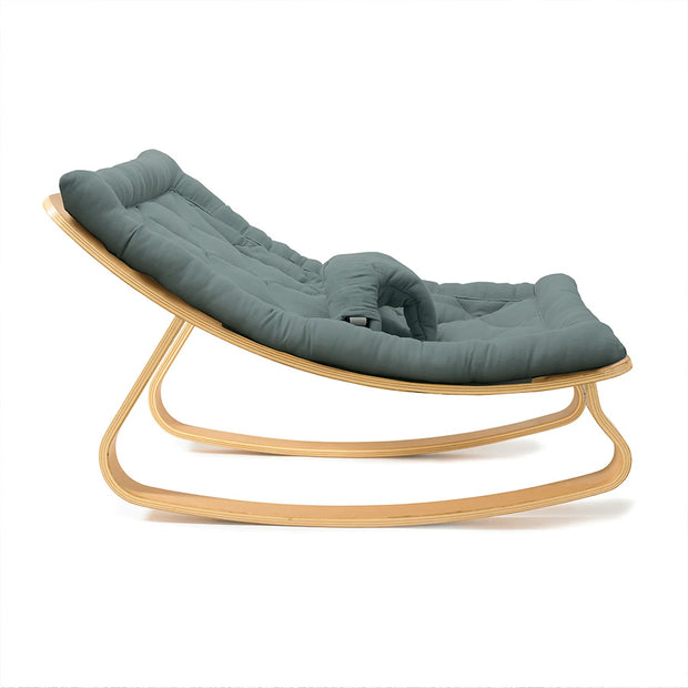 Transat bébé LEVO Hêtre / Coussin Orage