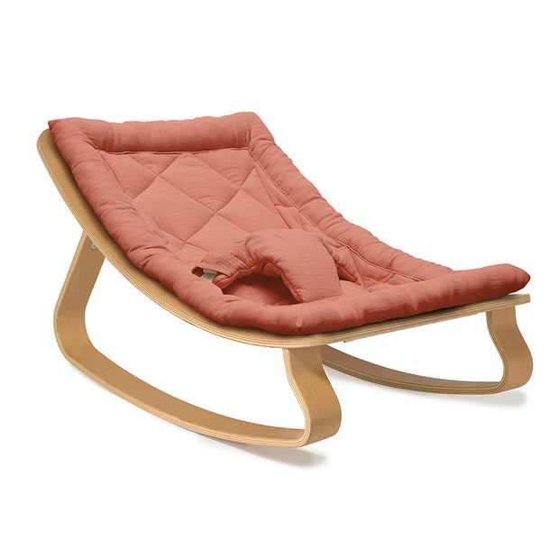 Transat bébé LEVO Hêtre / Coussin Bois de Rose