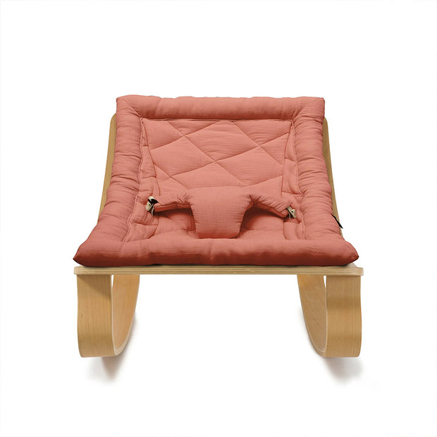 Transat bébé LEVO Hêtre / Coussin Bois de Rose